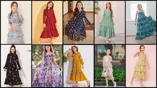 Georgette chiffon frock desings for baby girls  chiffon  georgette  maxi  silk  frock  design [upl. by Alonzo791]