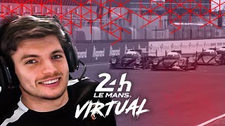 Max Verstappen 24 Hours of Le Mans Virtual Race Start [upl. by Yettie]