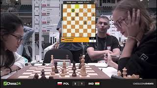 POLAND CATCHES UP TO INDIA in BUDAPEST OLYMPIAD 2024 chessolympiad [upl. by Musetta]