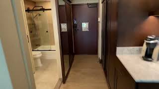 Room Tour Disneys Wilderness Lodge Water View Overlooking Pool Waterfall amp Copper Creek [upl. by Ecnarwal362]