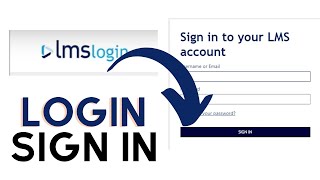 How to Login LMS Account Sign In to your LMS Account  LMS Portal Login [upl. by Nyloc323]