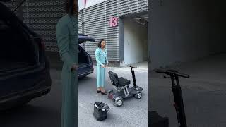 MA01 4wheel steering electric mobility scooter Advantages folding and unfoldingmobilityscooter [upl. by Alimrahs143]