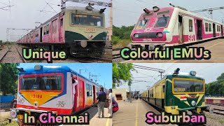 Colorful amp Unique Local Trains in Chennai Gummidipoondi Chengalpattu Chennai Central Trains [upl. by Charpentier97]