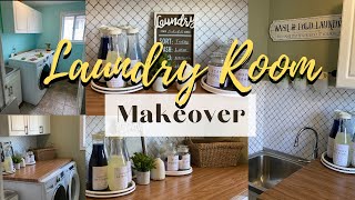 LAUNDRY ROOM MAKEOVER ON A BUDGET  LAUNDRY ROOM DECORATING IDEAS  MASSIVE TRANSFORMATIONS [upl. by Araminta283]