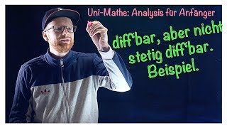 Differenzierbare aber nicht stetig differenzierbare Funktion Beispiel [upl. by Oeramed]