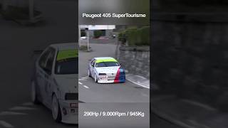 90´s Peugeot 405 Touring Car turned HillclimbMonster [upl. by Nnyledam711]