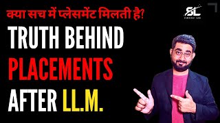 Truth about placement after LLM  CLAT LLM 2024  CUET LLM 2024  AILET PG LLM  IIT KGP LLM ILI LLM [upl. by Lleraj]