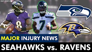 Seahawks vs Baltimore Ravens Injury Report Top Matchups Players To Watch amp NFL Week 9 Preview [upl. by Pas]