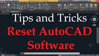 RESET AUTOCAD TO DEFAULTS [upl. by Columba140]