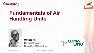 Clima Uno Fundamentals of Air Handling Units [upl. by Joub]