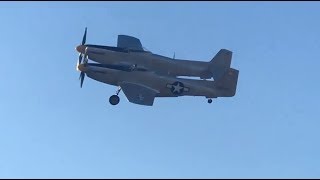 First Flight of Worlds Only Flying XP82 Twin Mustang [upl. by Airtened202]