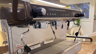 How to new coffee machine la cimbali m34 start lacimbali espressomachine barista coffee latte [upl. by Zehcnas]