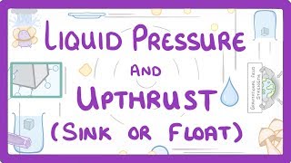 GCSE Physics  Liquid Pressure amp Upthrust 49 [upl. by Garrard675]