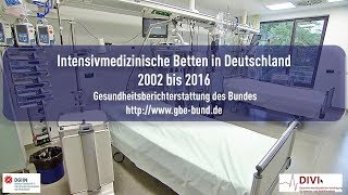 Intensivmedizinische Betten Deutschland Statistisches Bundesamt [upl. by Ttcos875]