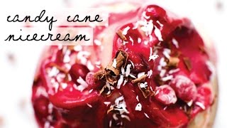 Candy Cane Nice Cream  HCLF Vegan Holiday Dessert [upl. by Sible]