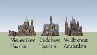 Willibrorduskerk  Oude Bavo  Nieuwe Bavo [upl. by Ayanaj100]