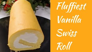 Vanilla swiss roll recipe sinhalaවැනිලා ස්විස් රෝල් roll cake sinhalaswiss roll cake recipe [upl. by Neyrb]