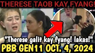 FYANG NAPATUMBA AGAD SI THERESE SA CHALLENGE NI KUYA PBB GEN11 UPDATES TODAY OCTOBER 4 2024 [upl. by Awhsoj425]