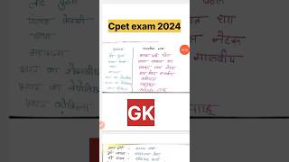 cpet entrance exam 2024। General knowledge paramedical exam [upl. by Smail]