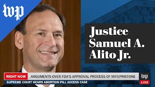 Alito asks if the FDA can be sued for mifepristone use [upl. by Shing525]