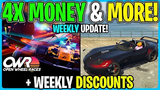 GTA Online WEEKLY UPDATE 4X Money amp More [upl. by Aipotu]