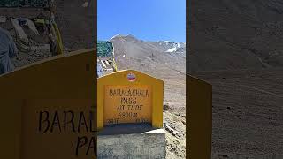 Baralacha La  HimachalLadakh border travel himalayas mountains lahaul bike mountainpass [upl. by Elkcim]