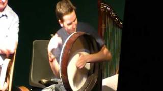 Cormac Byrne plays bodhran at Craiceann in Inisheer 2010 [upl. by Esidarap]