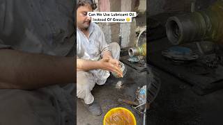 Can we use lubricant oil instead of grease on wheel bearing grease machine shortsvideo bearing [upl. by Ahseeyt]