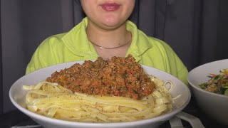 ASMR  KIYMALI SPAGETTİ MAKARNA  TÜRKÇE ASMR  TURKISH FOOD  ALT YAZI [upl. by Fontana7]