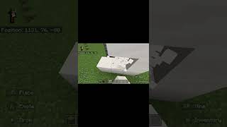 Epic Minecraft 2x1 piston flush door Bedrock Edition shorts minecraft pistons redstone [upl. by Santa]