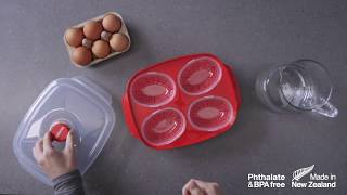 Sistema Egg Poacher Microwave Container CY551 [upl. by Anirahs507]