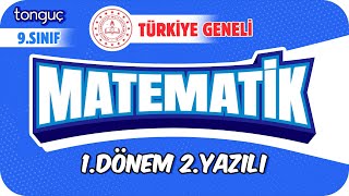 TÜRKİYE GENELİ 9Sınıf Matematik 1Dönem 2Yazılıya Hazırlık 📑 2024 [upl. by Zamora]