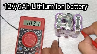 12V 9Ah Lithium ion battery 21700 DIY 3s 2P muhammadmuzammil [upl. by Harrietta]