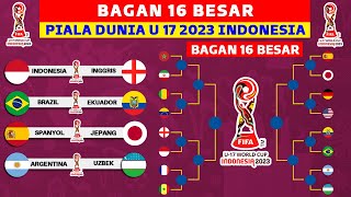 RESMI LOLOS Bagan 16 Besar Piala Dunia U 17 2023  Jadwal 16 Besar Piala Dunia U 17 2023 Indonesia [upl. by Cerracchio]