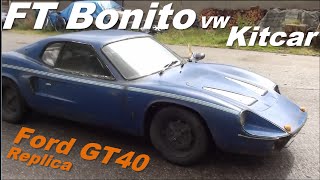 Ford GT40 Kit Car VW Beetle Chassis Fiberfab FT Bonito Ford GT40 Replica [upl. by Joane291]