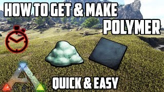 How to Make amp Get Polymer  2 Ways  Ark Survival Evolved [upl. by Marlin61]