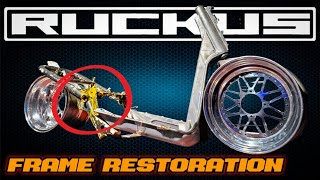 Honda Ruckus GY6 Custom Build Episode 1  secrets to a perfect frame [upl. by Oniratac988]