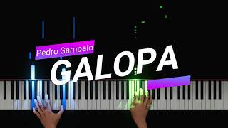 PEDRO SAMPAIO  GALOPA PIANO TUTORIAL [upl. by Minna]