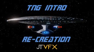 JTVFX Star Trek TNG Intro RECREATION [upl. by Rosena]