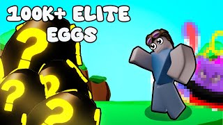 OPENED 100k Elite Eggs 8 Secret Pets Hatched Roblox Pet Catchers [upl. by Lanahtan]