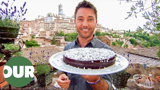 Chocolate Panforte In The Hills of Tuscany  Ginos Italian Escape E11  Our Taste [upl. by Ellynad]