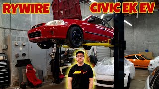 RYWIRE Civic EK AWD EV Electric Build IntroOverview [upl. by Nodnart185]