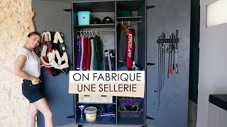 DIY  ON FABRIQUE UNE SELLERIE POUR MAELLE  CAISSON POUR RANGER TOUTES SES AFFAIRES DEQUITATION 🐴 [upl. by Anire223]