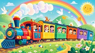 The Rainbow Train  Fun Nursery Rhyme Song for Kids 🎶🚂🌈 Waseem0992 [upl. by Neerom]