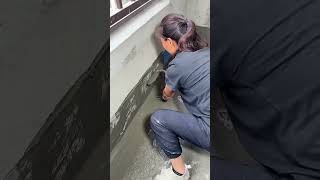 Using polypropylene cloth for waterproof construction [upl. by Kusin909]