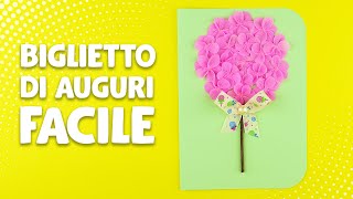 Biglietto di auguri per la Festa della Mamma fai da te  DIY Lavoretti con la carta [upl. by Eiramlirpa]