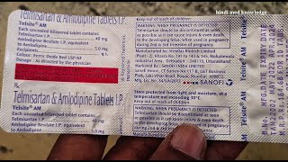 Telista Am Tablet  Telmisartan amp Amlodipine Tablet  Telista Am Tablet Uses Benefit Dosage Review [upl. by Drusilla]