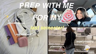 SPRING SEMESTER PREP  back to school shopping planning amp what’s in my backpack [upl. by Og]