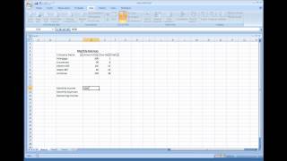 Microsoft Excel  Creating a Simple Expense Sheet [upl. by Oirom]