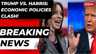 Trump vs Harris Economic Policies Clash trumpharris economy 2024elections [upl. by Liederman528]